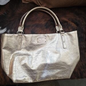 Kate Spade Gold Tote Bag